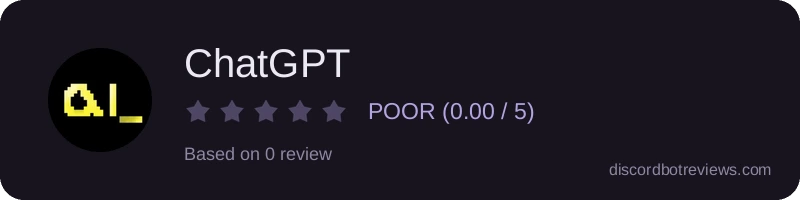Rating banner for ChatGPT
