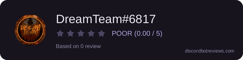 Rating widget preview for DreamTeam#6817
