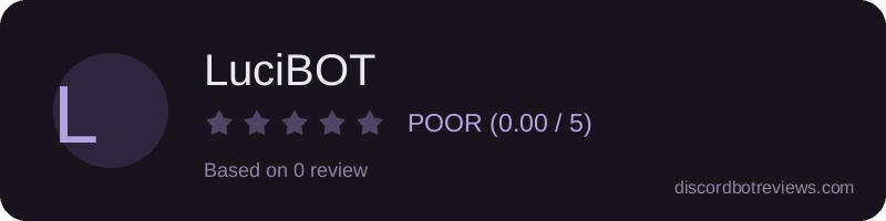 Rating banner for LuciBOT