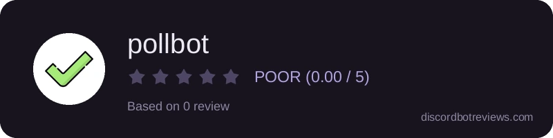 Rating widget preview for pollbot