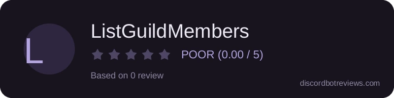 Rating banner for ListGuildMembers