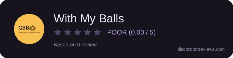 Rating widget preview for With My Balls