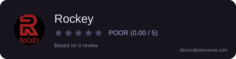 Rating widget preview for Rockey