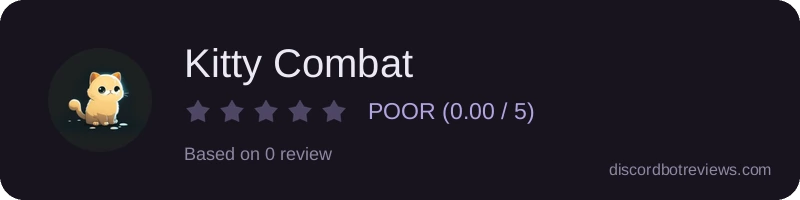 Rating widget preview for Kitty Combat