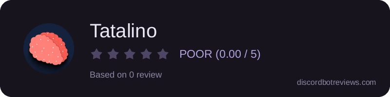Rating widget preview for Tatalino