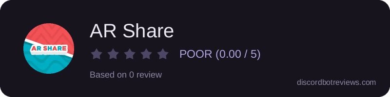 Rating banner for AR Share