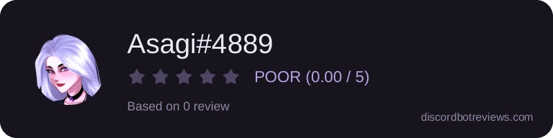 Rating widget preview for Asagi#4889