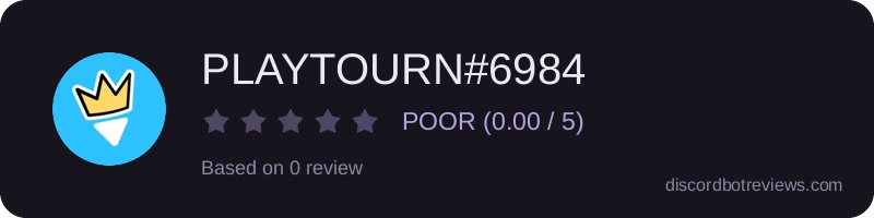 Rating widget preview for PLAYTOURN#6984