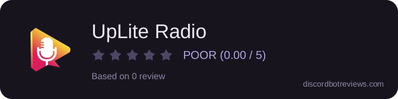 Rating widget preview for UpLite Radio