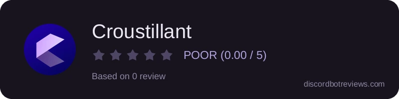 Rating widget preview for Croustillant