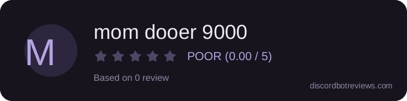 Rating widget preview for mom dooer 9000