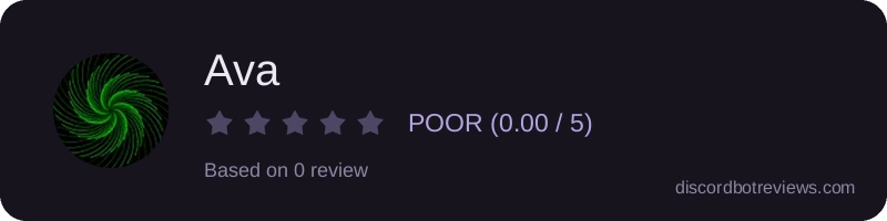 Rating widget preview for Ava