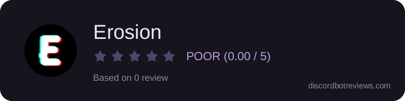 Rating widget preview for Erosion