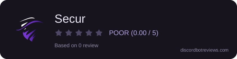 Rating widget preview for Secur