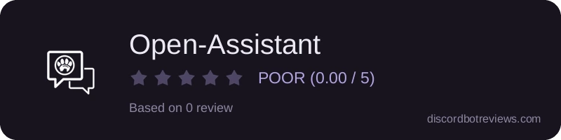 Rating widget preview for Open-Assistant