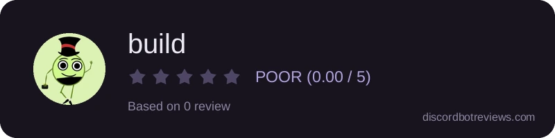 Rating widget preview for build
