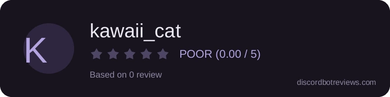 Rating widget preview for kawaii_cat