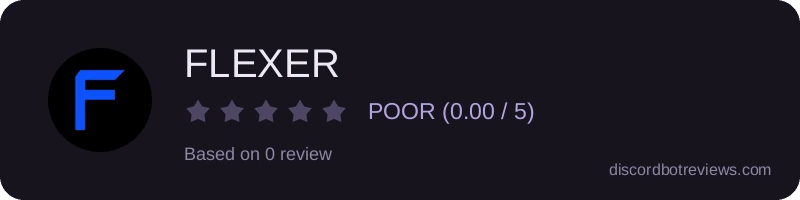 Rating widget preview for FLEXER
