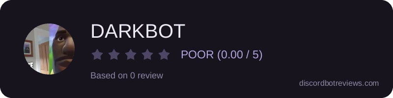 Rating widget preview for DARKBOT