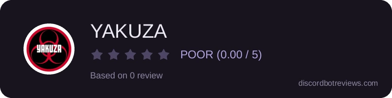 Rating widget preview for YAKUZA