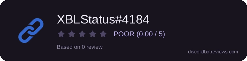 Rating widget preview for XBLStatus#4184