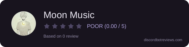 Rating widget preview for Moon Music