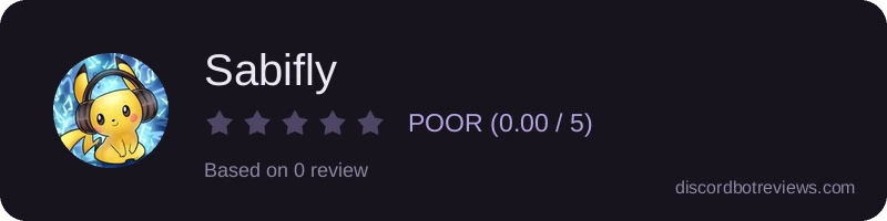 Rating widget preview for Sabifly