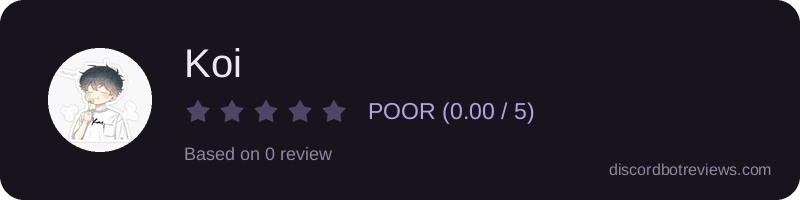 Rating banner for Koi