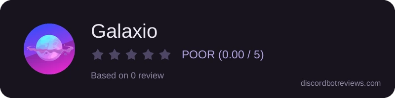 Rating widget preview for Galaxio