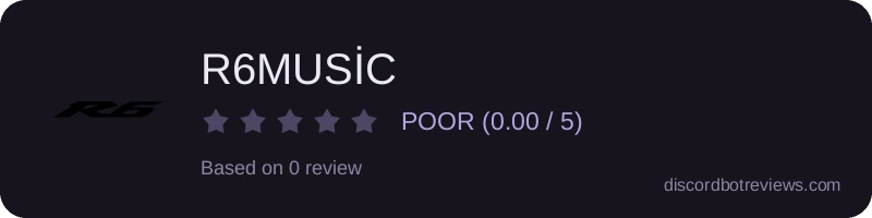 Rating widget preview for R6MUSİC