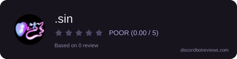 Rating widget preview for .sin
