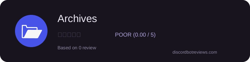 Rating banner for Archives