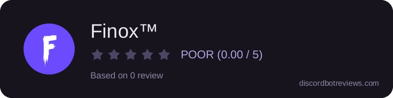 Rating widget preview for Finox™