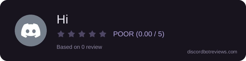 Rating widget preview for Hi