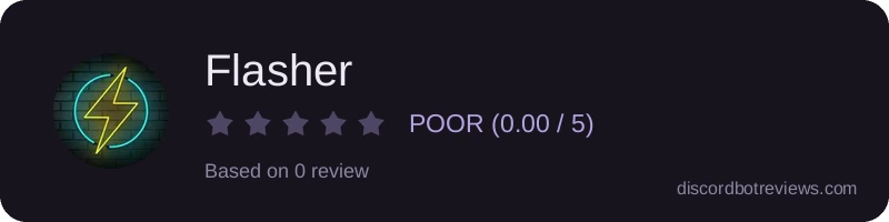 Rating widget preview for Flasher