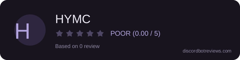 Rating widget preview for HYMC