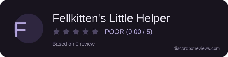 Rating widget preview for Fellkitten's Little Helper