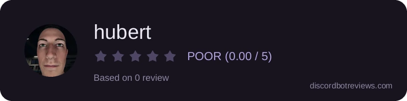 Rating widget preview for hubert