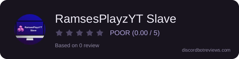 Rating widget preview for RamsesPlayzYT Slave