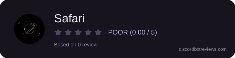 Rating banner for Safari