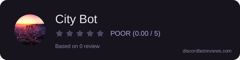 Rating widget preview for City Bot