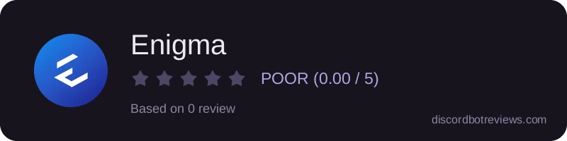 Rating widget preview for Enigma