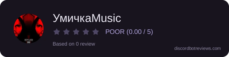 Rating widget preview for УмичкаMusic