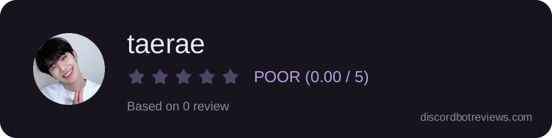 Rating widget preview for taerae