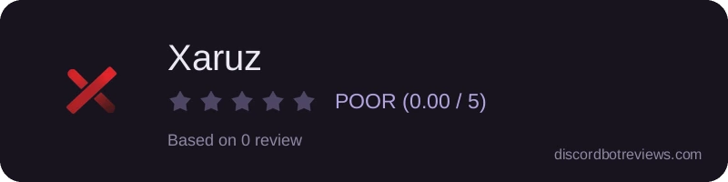 Rating widget preview for Xaruz