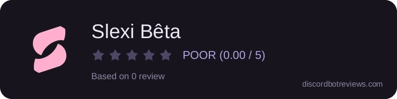 Rating widget preview for Slexi Bêta