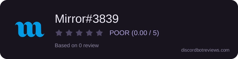 Rating widget preview for Mirror#3839