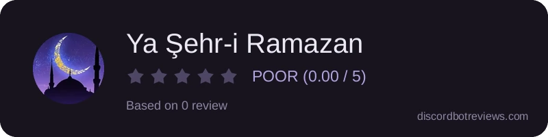 Rating widget preview for Ya Şehr-i Ramazan