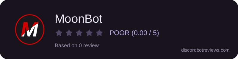 Rating widget preview for MoonBot