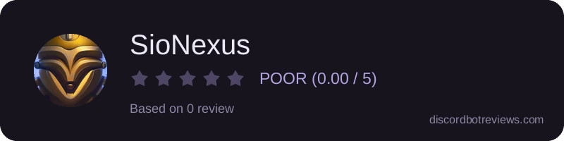 Rating banner for SioNexus